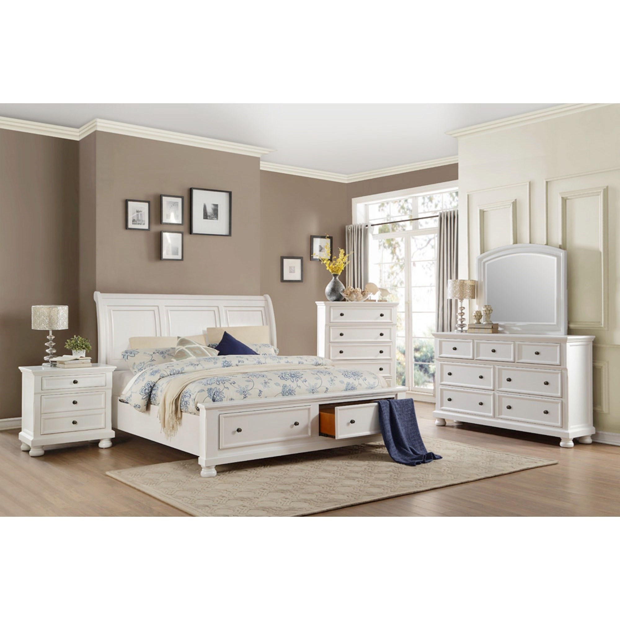 Homelegance Laurelin 1714W K Bedroom Group Transitional King Bedroom Group with Footboard